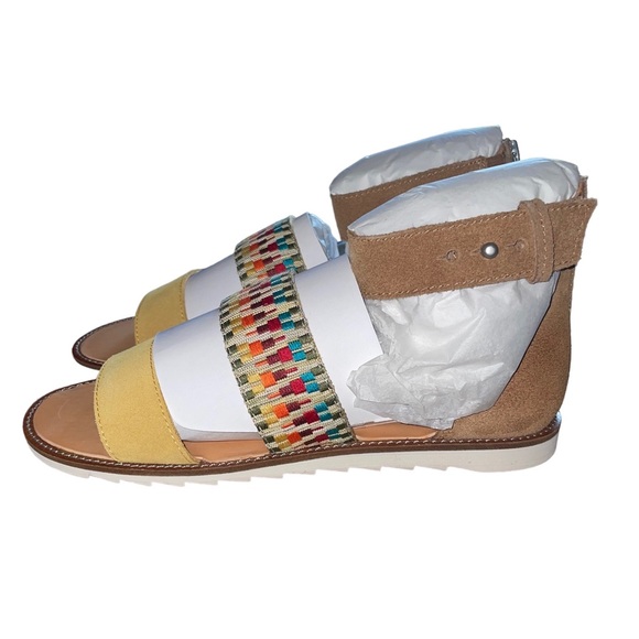NWB Frye & Co. Port 2 Band Sandal in Rainbow Multi - Picture 5 of 11